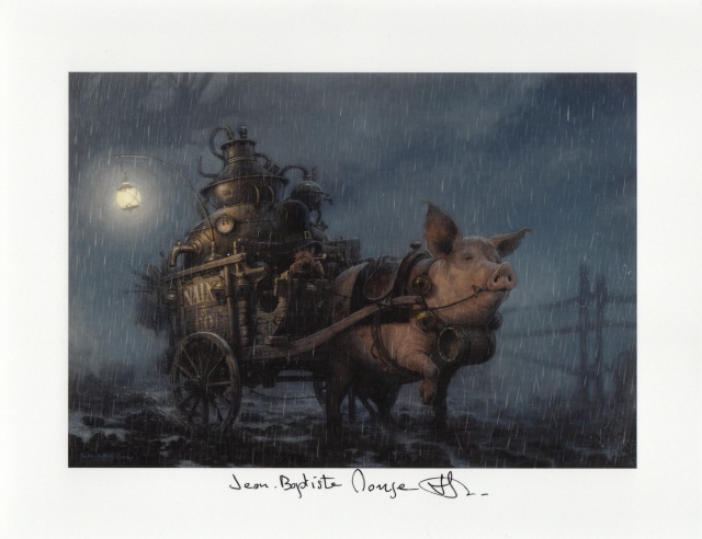 Jean Baptiste  Monge - cart with pig